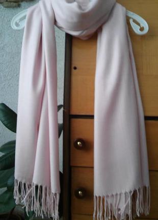 М'який рожевий шарф-палантин1 фото