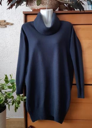 Тепле шерстяне плаття-светр відомого бренду, цікавий д...1 фото