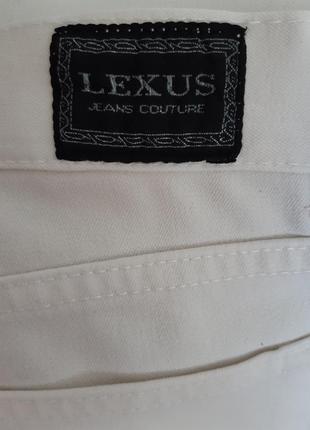 Білі джинси, брюки lexus jeans couture з дуже високою посадкою