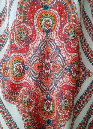 Шикарна легка блузка в платочный принт4 фото