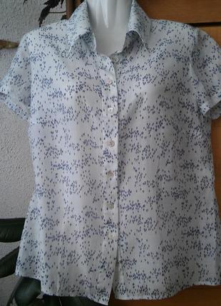 Повітряна блузка-сорочка, у складі шовк і бавовна