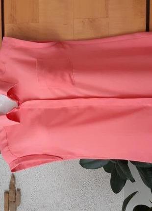 Ніжна блуза-сорочка лососевого кольору1 фото