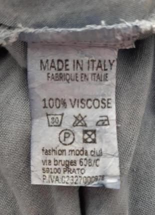 Легка італійська блуза вільного крою, тканини і трикотаж, ін...5 фото