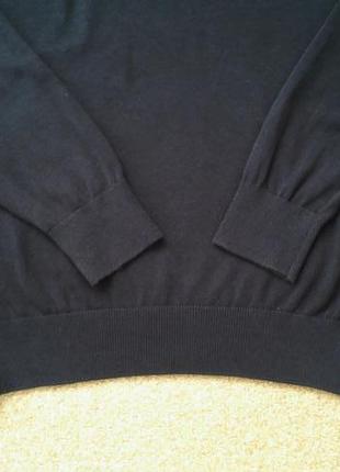 Базовий светр унісекс, глибокий синій колір, практично чорний3 фото