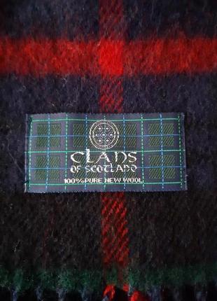 М'який вовняний шарф, стан нового, clans of scotland2 фото