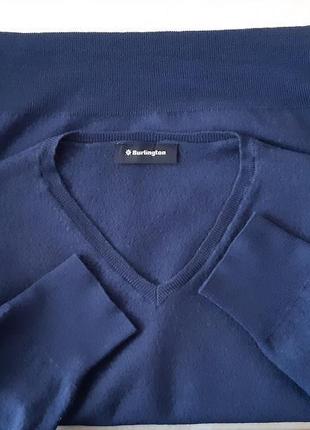 Вовняний светр/джемпер дорогого бренда з логотипом burlingt...4 фото