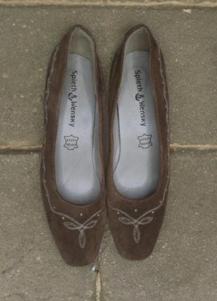 Натуральні туфлі 100% замша spieth&wensky німеччина р.401 фото