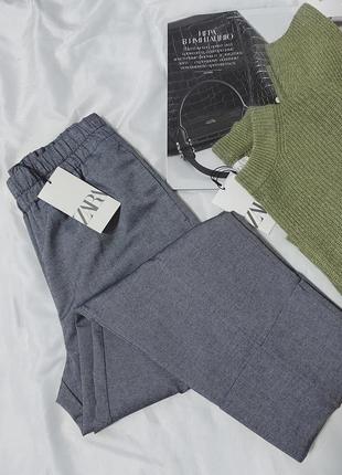 Розкішні штани вільний крій широкі подвороты нова колекція4 фото
