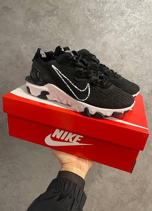 Мужские кроссовки nike react vision black/white1 фото