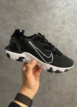 Чоловічі кросівки nike react vision black/white2 фото