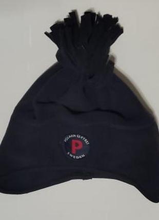 Шапка деткая (юношеская) windstopper с ушками, темно синяя