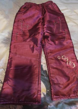 Штани зимові 116-122см