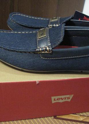 Мокасини лофери туфлі джинсові левис levis р 7 устілка 25 см