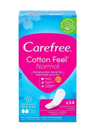 Щоденні прокладки carefree cotton fresh 34 шт. (3574661064307/...