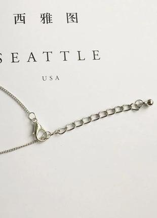 Цепочка с кулоном сердечко, ожерелье подвеска сердце серебро чокер тренд минимализм7 фото