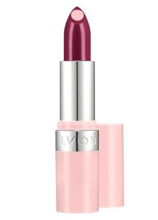 Глянцева губна помада з гіалуроновою кислотою avon «супер зволоження» лілова /mauve creme