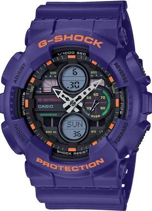 Годинник casio ga-140-6aer g-shock. фіолетовий