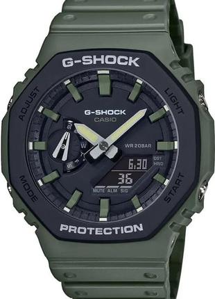 Годинник casio ga-2110su-3aer g-shock. зелений