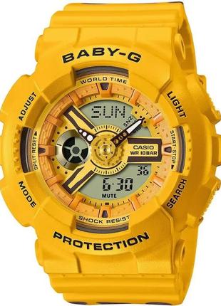 Годинник casio ba-110xslc-9aer baby-g. жовтий