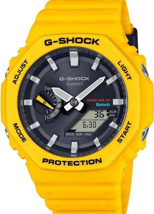 Годинник casio ga-b2100c-9aer g-shock. жовтий