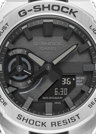 Годинник casio gst-b500d-1a1er g-shock. сріблястий2 фото
