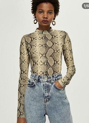 Гольфик сетка в принт topshop