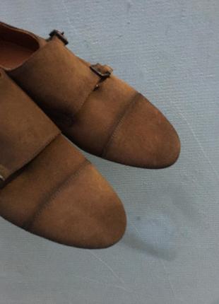 Новые замшевые мужские туфли монкие zara оригинал6 фото