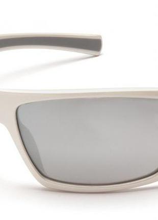 Очки защитные открытые pyramex goliath white (silver mirror) зеркальные серые