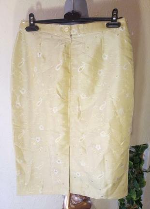 Женская юбка-карандаш из 100% шелка 48-50р2 фото