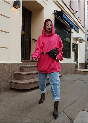 Худи оверсайз на флисе !  супер худи! начес !)2 фото