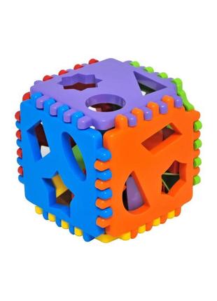 Розвиваюча іграшка tigres сортер smart cube 24 елемента в коро...
