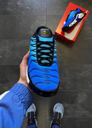 Мужские кроссовки синие nike air max tn plus "hyper blue"4 фото