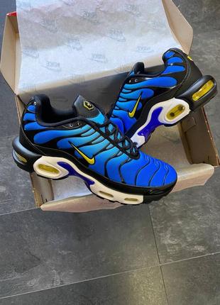 Чоловічі кросівки сині nike air max tn plus "hyper blue"6 фото