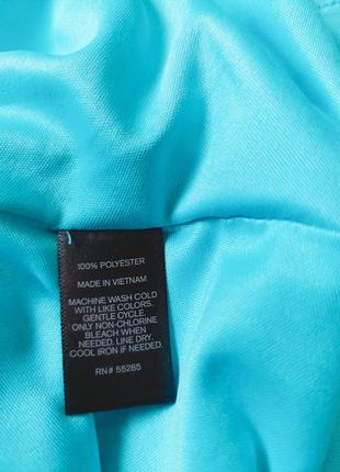 Женское голубое платье миди без рукавов приталенное на молнии-неведомцы сбоку от бренда express3 фото