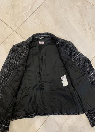 Вовний піджак жакет блейзер max&co сірйи чорний5 фото