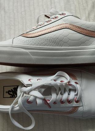 Шкіряні кеди vans old skool.5 фото