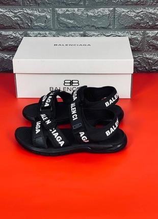 Сандали мужские, черные спортивные босоножки сандалии6 фото