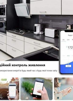 Умная wi-fi розетка 20а с энергометром  и подключением к смартфону3 фото