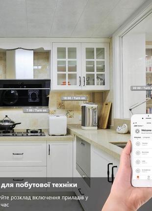 Розумна wi-fi-розетка 20 а з енергометром і під'єднанням до смартфона7 фото