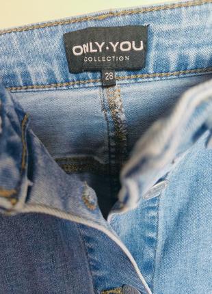 Джинсова спідниця тм only на гудзиках стрейчева юбка джинсовая5 фото
