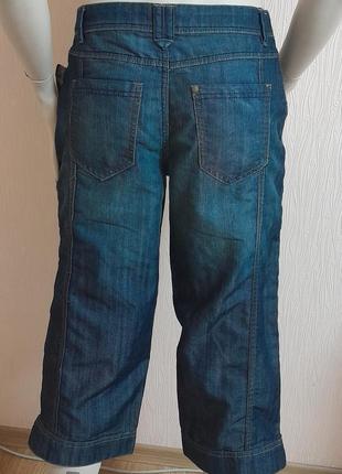 Красивые джинсовые бриджи синего цвета canda collection c&a с биркой4 фото