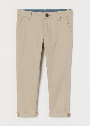 2 - 3 года 98 см h&amp;m новые фирменные узкие брюки брюки чинос из хлопкового твила мальчишку