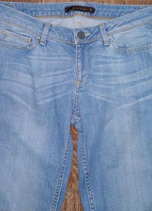 Фирменные голубые джинсы zara woman made in turkey, молниеносная отправка ⚡💫8 фото