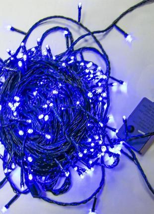 Гірлянда на ялинку "300 led" 17м синя декоративна новорічна гі...5 фото