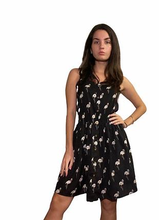 Платье с фламинго.