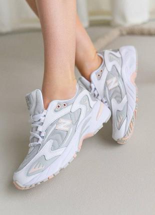 Женские кроссовки new balance 725 white gray pink