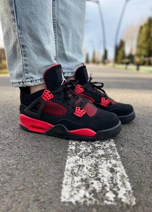 Jordan 4 сrimson red thunder5 фото