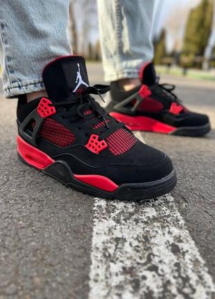 Jordan 4 сrimson red thunder1 фото