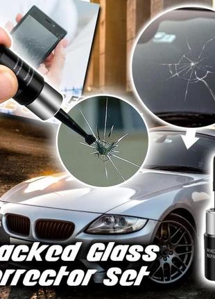 Полімер для ремонту лобового скла sikeo diy клей для ремонту відколів тріщин r5 black