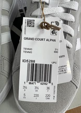 Grand court alpha shoes кроссовка adidas4 фото